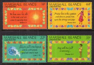 Marshall Islands 160-163 Christmas MNH VF