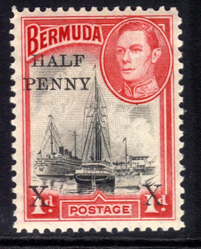 Bermuda 1940 KGV1 1/2d Ovpt on 1d MM SG 122 ( K96 )