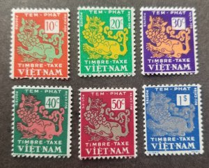 *FREE SHIP Vietnam Empire Postage Due 1952 (stamp) MNH *rare *complete set 6v