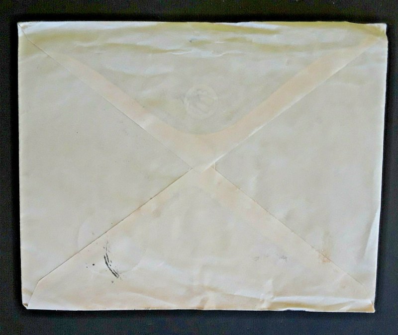 1941 Barranquilla Colombia South America To New York NY Airmail Mailbox Cover