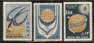 IRAN Scott 1240-2 MNH** 1963 FAO stamp set