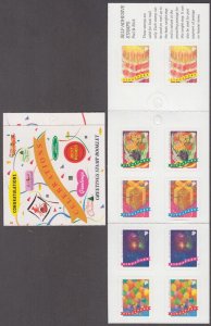 SINGAPORE Sc #698g CPL MNH BOOKLET of 8, 2 SETS of 4 - GREETINGS STAMPS