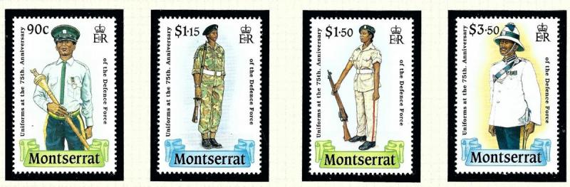 Montserrat 707-10 MNH 1989 Defense Force