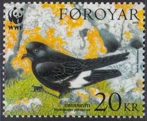 Faroe Islands 2005 MNH Sc #461 20k Petrels WWF