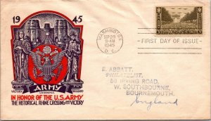 FDC 1945 SC #934 Staehle Cachet - Washington DC - Single - F68161