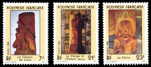 French Polynesia 1983 Scott #376-378 Mint Never Hinged