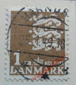 A6P23#175 Denmark 1946/69 1kr used-