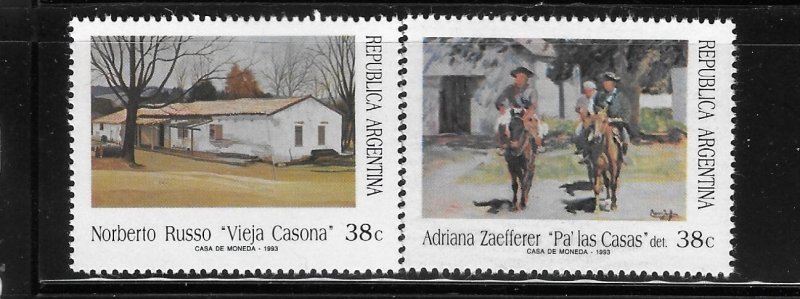 Argentina 1993 Paintings Sc 1798-1799 MNH A2124