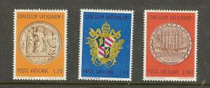 VATICAN 484-486 MNH VF COMPLETE SET CENTENARY MEDAL