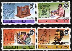 LESOTHO - 1976 - Telephone Centenary - Perf 4v Set - Mint Never Hinged