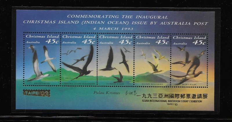 BIRD - CHRISTMAS ISLAND #349g TAIPEI OVERPRINT   MNH