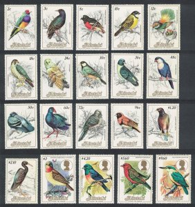 Aitutaki Finch Starling Falcon Dove Kingfisher Birds 20v COMPLETE 1984 MNH