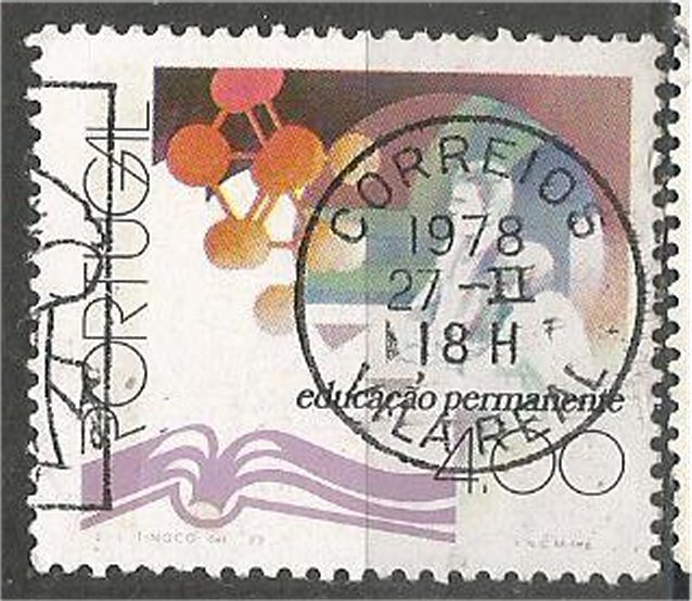 PORTUGAL, 1978, used 4e, Atom and people  Scott 1341