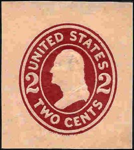 U408 Mint,OG,H... Cut Square... SCV $8.75... XF