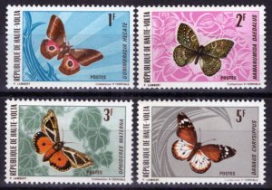 ZAYIX Burkina Faso 244-247 MNH Butterflies Insects 033023S173M