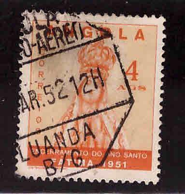 Angola  Scott 357 Used 1951 Holy year extension stamp without label.