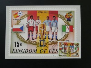 football world cup Italy 1934 maximum card Lesotho (Czechoslovakia vs Italy)