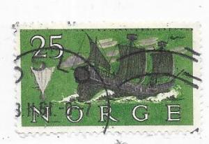 Norway #383 25o Caravel (U)   CV $1.50