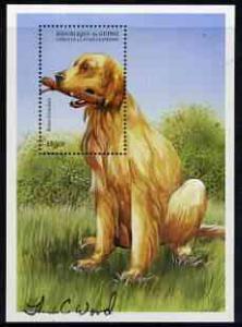 Guinea - Conakry 1999 Dogs 1500f perf m/sheet (Irish Sett...