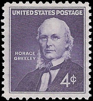 #1177 4c Horace Greeley 1961 Mint NH