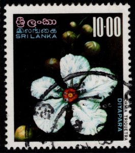 1976 Sri Lanka Scott #- 498 10 Rupees Flowers of Sri Lanka Used Set/2 Copies