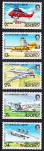 18-22 Alderney 1985 Aircraft MNH