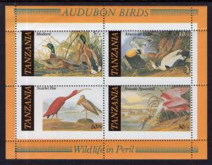 Tanzania 309a Birds Souvenir Sheet MNH VF