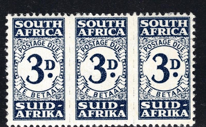South Africa 1943 Postage Due Stamps #J33/SG D33 MLH F-VF SG Cat $67.50