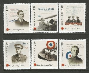Guernsey 2017 Stories From The Great War Part 4 6v Set Of Military Stamps MNH