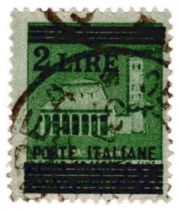 (I.B) Italy Postal : 2L on 25c Overprint