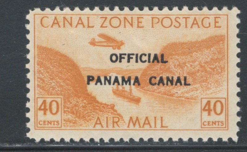 Canal Zone 1941 Air Post Official Overprint 40c Scott # CO6 MNH (Crease)