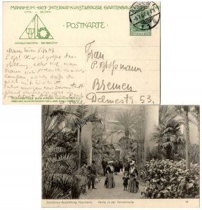 Germany 5pf Germania Printed to Private Order 1907 Garden Festival Jubilaums-...