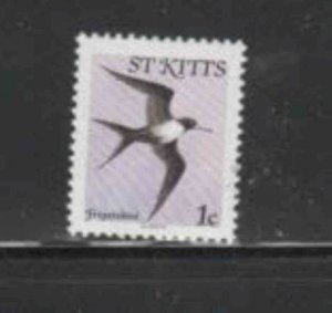 ST. KITTS #49 1981 1c FRIGATE BIRD MINT VF NH O.G