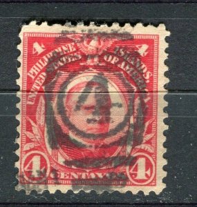 PHILIPPINES; 1909-10 early Famous Personalities issue used 4c. value
