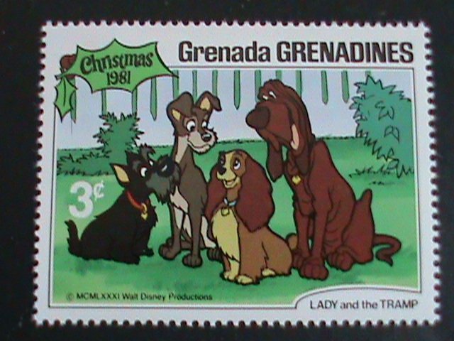 ​DISNEY-GRENADA STAMP-1981 CHRISTMAS -STAMP MNH SET VERY FINE