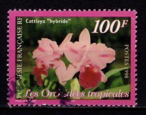 French Polynesia 1998 Orchids, 100f [Used]