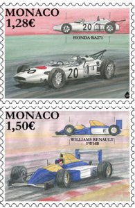 Scott #3041-2 Legendary Race Cars MNH