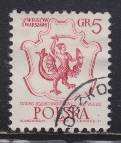 Poland 1334 Arms of Warsaw 1965