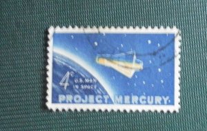 1962 4c Project Mercury, U.S. Man in Space Scott #1193