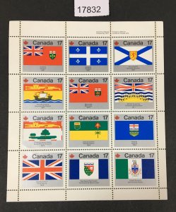 MOMEN: US STAMPS CANADA # 17c FLAGSHEET MINT OG NH  LOT #17832