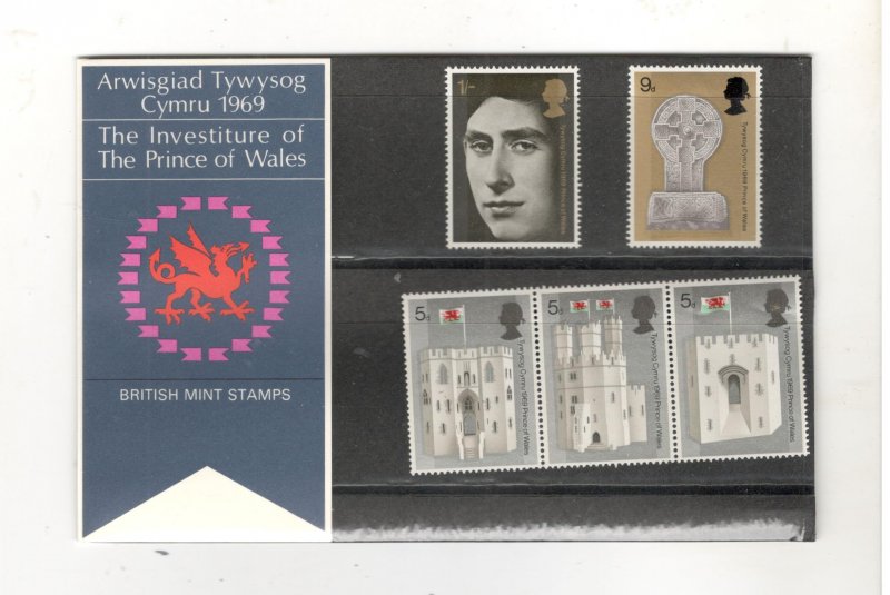 GREAT BRITAIN PRESENTATION PACKET, MNH:  THE INVESTITURE OR THE PRINCE OF WALES