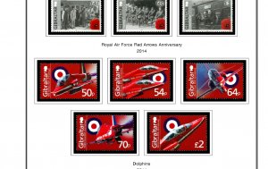 COLOR PRINTED GIBRALTAR 2011-2020 STAMP ALBUM PAGES (71 illustrated pages)