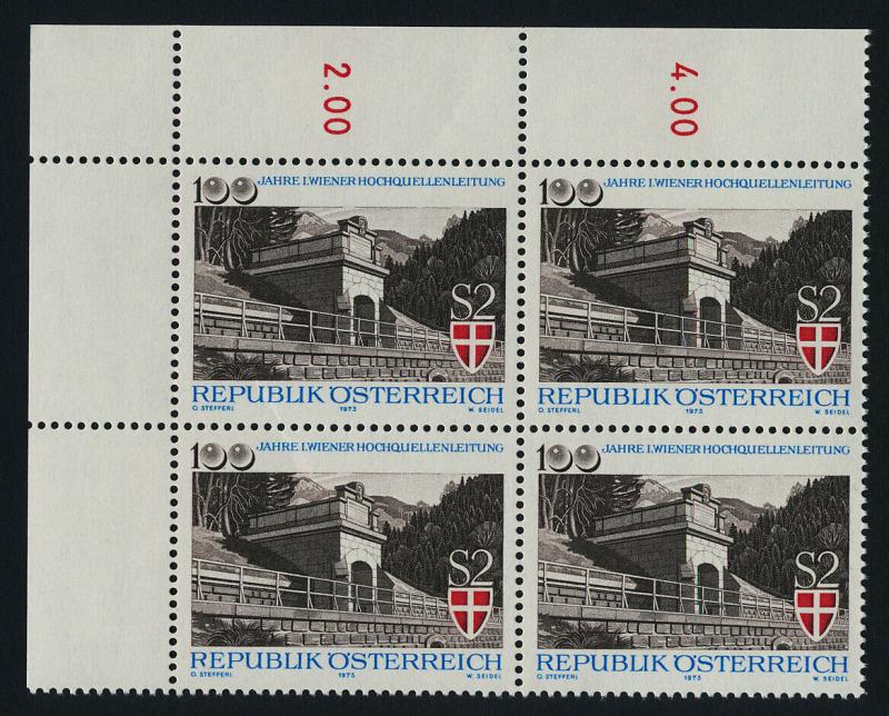 Austria 957 TL Block MNH Emperor's Spring, Hell Valley