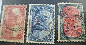 GERMANY 1902  -  SCOTT # 75//79  -  USED 