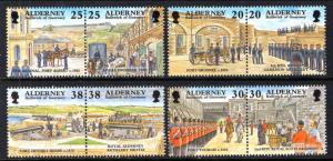 Alderney 134-141a MNH VF