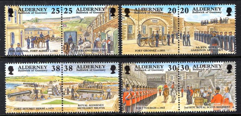 Alderney 134-141a MNH VF