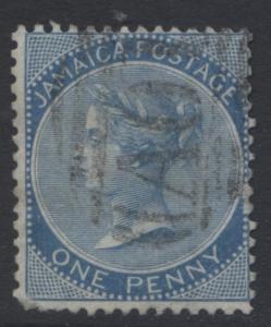 Jamacia - Scott 7 - Queen Victoria Head -1870 - FU -  Single 1p  Stamp