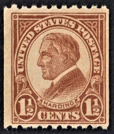 US 605 MNH VF 1-1/2 Cent Harding Coil