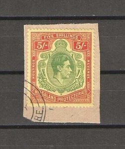 NYASALAND 1938/44 SG 141a USED Cat £150