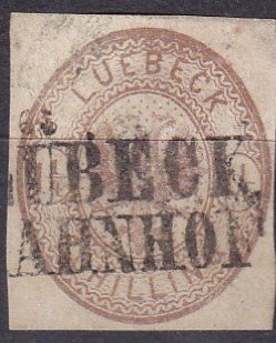 Lubeck #13 F-VF Used CV $55.00 (Z7724)